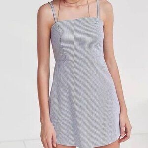 🩷5/$25🩷Brandy Melville Navy and White Striped Mini Dress